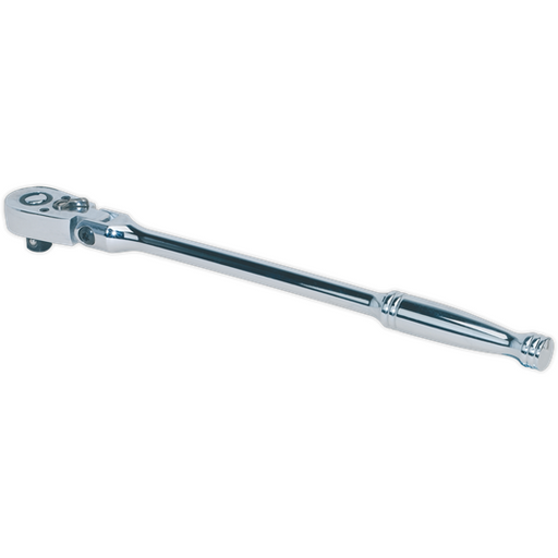 Sealey Ratchet Wrench Flexi-Head 300mm 3/8"Sq Drive Pear-Head Flip Reverse Sealey - Town Tools 