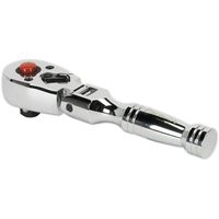 Sealey Ratchet Wrench Flexi-Head Stubby 3/8"Sq Drive AK661SF