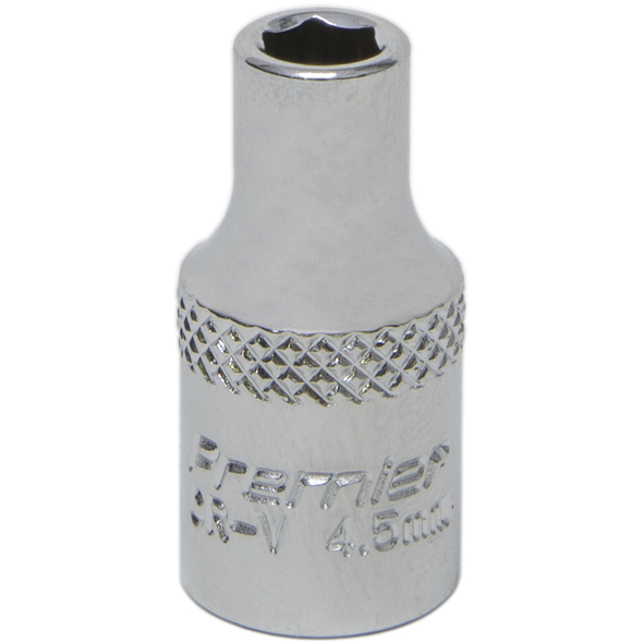 Sealey 1/4"Dr Socket 4.5mm (Mirror Finish)