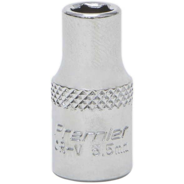 Sealey 1/4"Dr Socket 5.5mm (Mirror Finish)