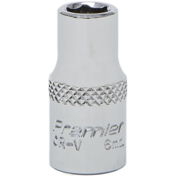 Sealey 1/4"Dr Socket 6mm (Mirror Finish)