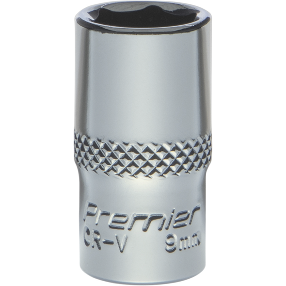 Sealey 1/4"Dr Socket 9mm (Mirror Finish)