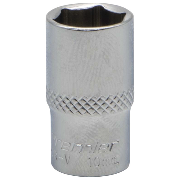 Sealey 1/4"Dr Socket 10mm (Mirror Finish)