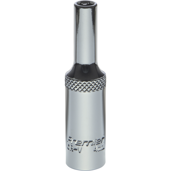 Sealey 1/4"Dr Deep Socket 4mm (Mirror Finish)