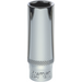 Sealey 1/4"Dr Deep Socket 12mm (Mirror Finish)