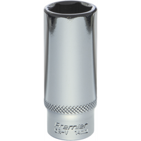 Sealey 1/4"Dr Deep Socket 14mm (Mirror Finish) AK66721.26