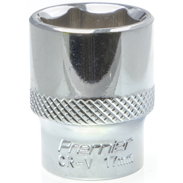 Sealey 3/8"Dr Socket 17mm (Mirror Finish)