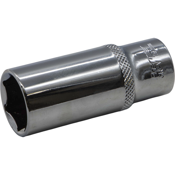 Sealey 3/8"Dr Deep Socket 19mm (Mirror Finish)