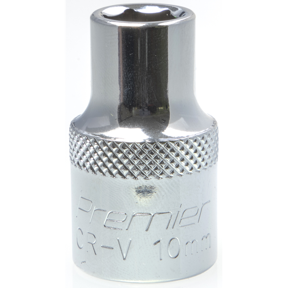 Sealey 1/2"Dr Socket 10mm (Mirror Finish)