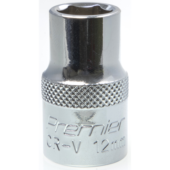 Sealey 1/2"Dr Socket 12mm (Mirror Finish)