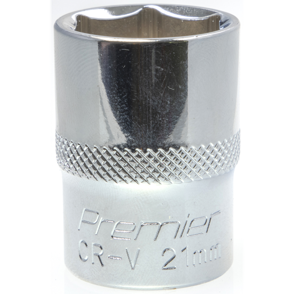 Sealey 1/2"Dr Socket 21mm (Mirror Finish)