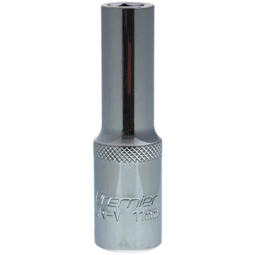 Sealey 1/2"Dr Deep Socket 11mm (Mirror Finish)