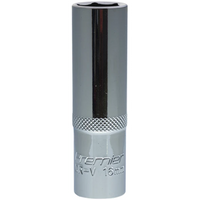 Sealey 1/2"Dr Deep Socket 16mm (Mirror Finish) AK66723.20