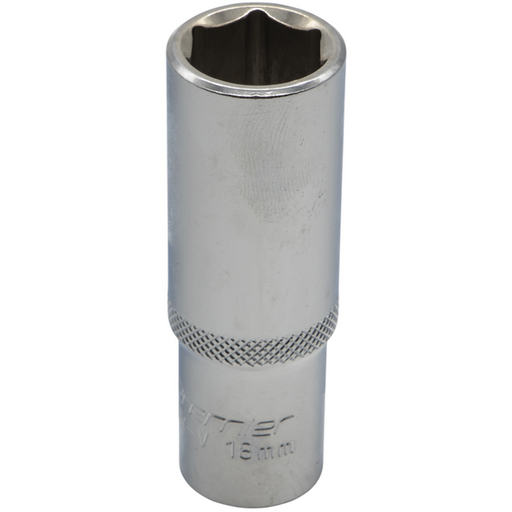 Sealey 1/2"Dr Deep Socket 18mm (Mirror Finish)