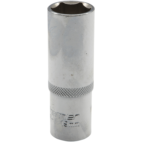 Sealey 1/2"Dr Deep Socket 19mm (Mirror Finish)