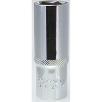 Sealey 1/2"Dr Deep Socket 21mm (Mirror Finish) AK66723.24