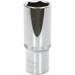 Sealey 1/2"Dr Deep Socket 22mm (Mirror Finish)