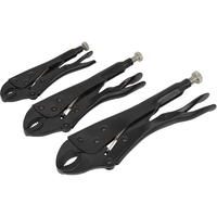 Sealey Locking Pliers Set 3pc Rust Resistant AK668