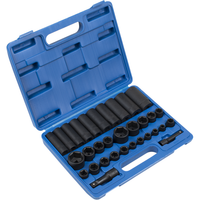 Sealey Impact Socket Set 32pc Standard/Deep 3/8" & 1/2"Sq Drive Metric/Imperial