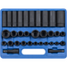 Sealey Impact Socket Set 32pc Standard/Deep 3/8" & 1/2"Sq Drive Metric/Imperial Sealey - Town Tools 