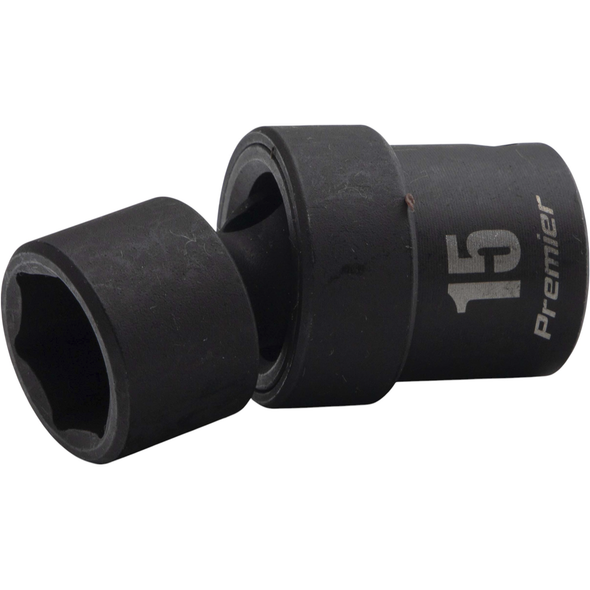 Sealey 3/8"Dr Universal Joint Impact Socket 15mm