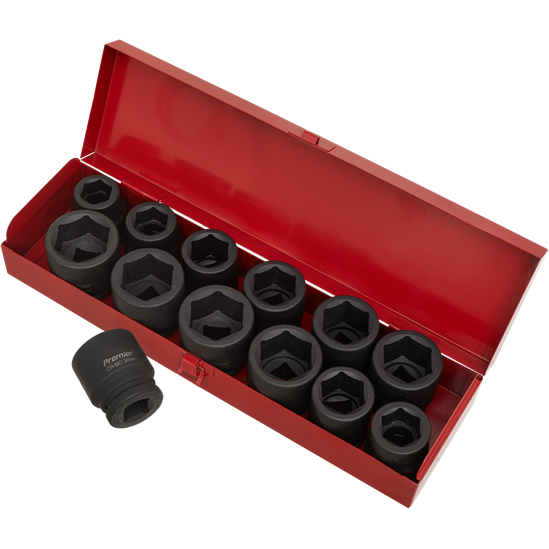 Sealey Impact Socket Set 13pc 3/4"Sq Drive Metric/Imperial AK686 Sealey - Town Tools 