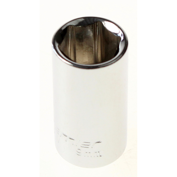 Sealey 1/4"dr socket 9mm 'mirror finish'
