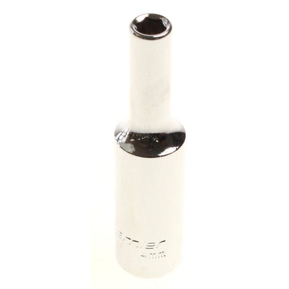 Sealey 1/4"dr socket 4mm (deep) 'mirror finish'