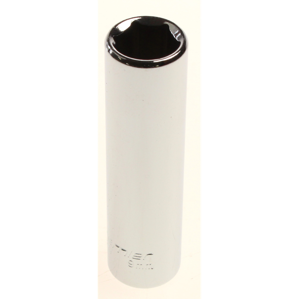Sealey 1/4"dr socket 9mm (deep) 'mirror finish'