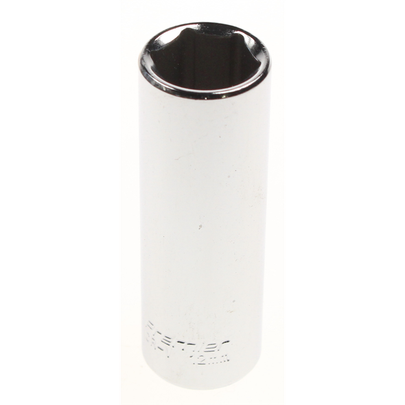 Sealey 1/4"dr socket 12mm (deep) 'mirror finish'