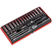 Sealey Socket Set 41pc 1/4"Sq Drive 6pt WallDrive Metric/Imperial AK690 Sealey - Town Tools 