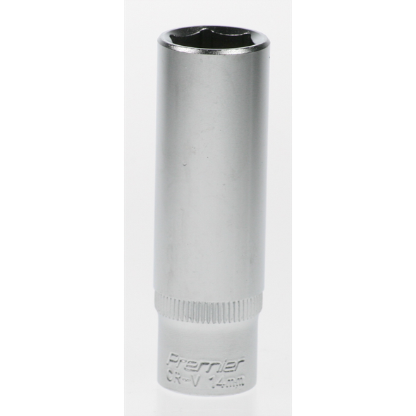 Sealey Socket 3/8"dr 14mm (6pt) 'deep'(lsa)
