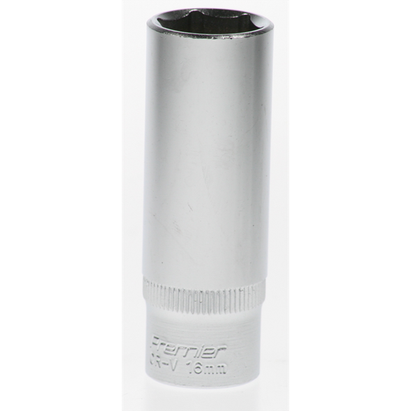 Sealey Socket 3/8"dr 16mm (6pt) 'deep'(lsa)