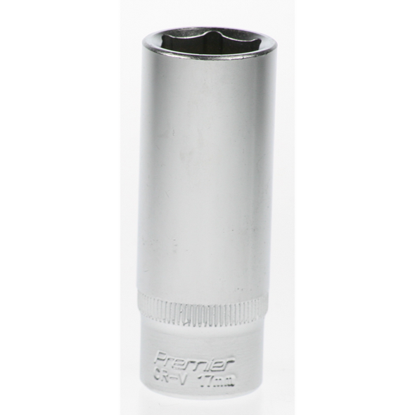 Sealey Socket 3/8"dr 17mm (6pt) 'deep'(lsa)