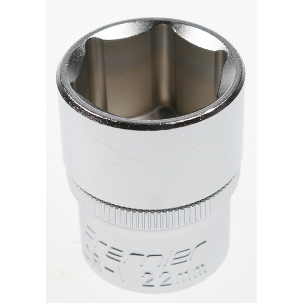 Sealey Socket 1/2"dr 22mm (6pt)