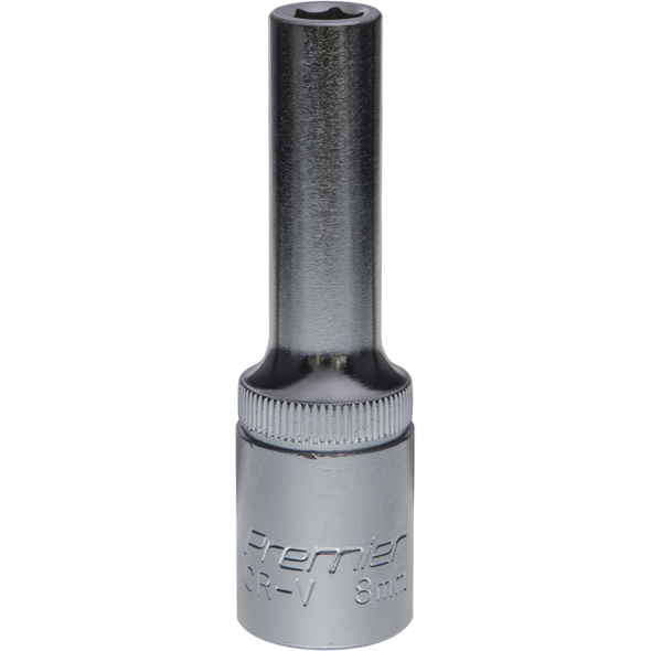 Sealey Socket 1/2"dr 8mm (Deep) 6pt