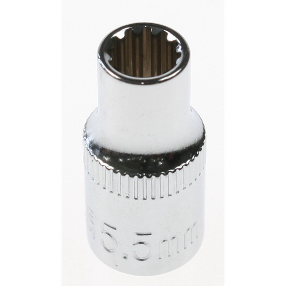 Sealey Spline socket 1/4"dr 5.5mm