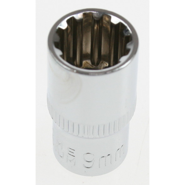 Sealey Spline socket 1/4"dr 9mm