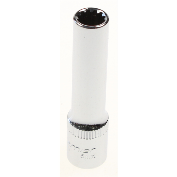 Sealey Spline socket (deep) 1/4" 6mm