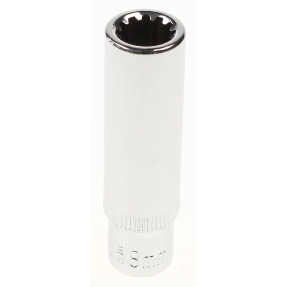 Sealey Spline socket (deep) 1/4" 8mm