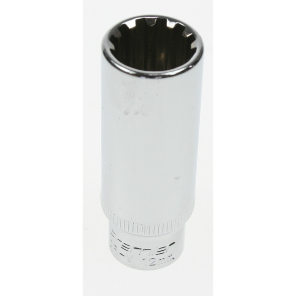 Sealey Spline socket (deep) 1/4" 12mm