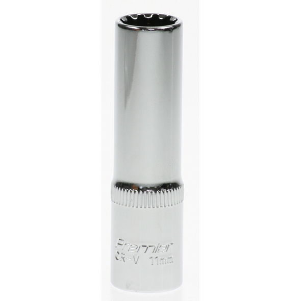 Sealey Spline socket 3/8"dr 11mm (deep)