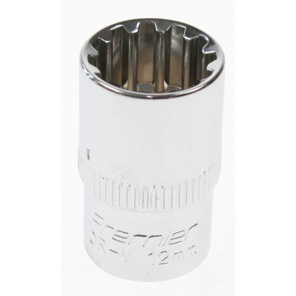 Sealey Spline socket 3/8"dr 12mm (deep)