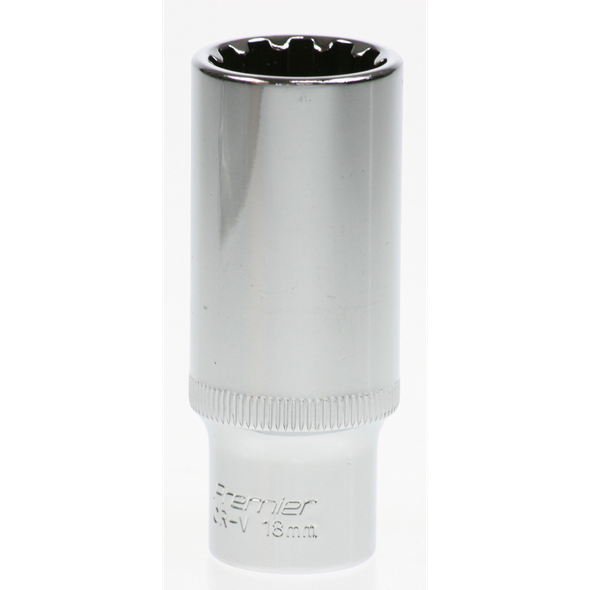 Sealey Spline socket 3/8"dr 18mm (deep)
