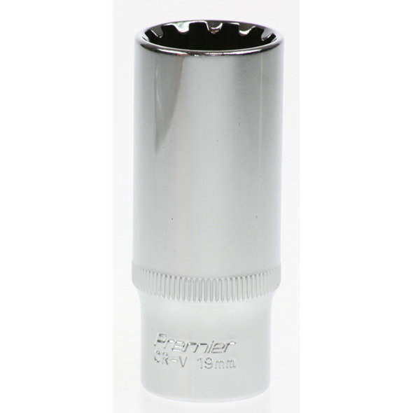 Sealey Spline socket 3/8"dr 19mm (deep)