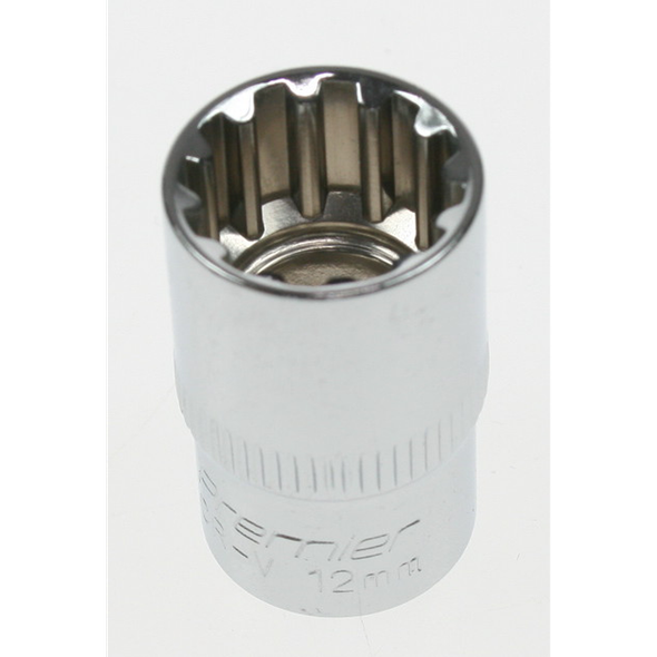 Sealey Spline socket 3/8"dr 12mm