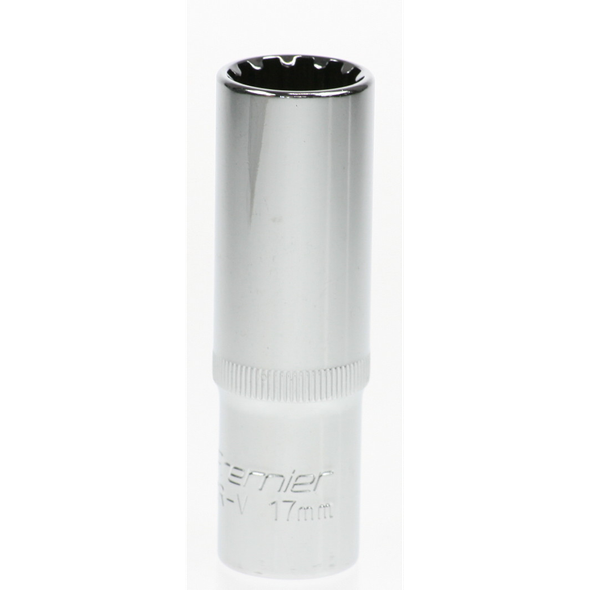 Sealey Spline socket (deep) 1/2"dr 17mm