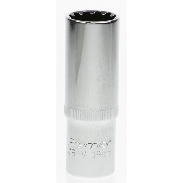 Sealey Spline socket (deep) 1/2"dr 19mm