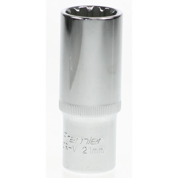 Sealey Spline socket (deep) 1/2"dr 21mm