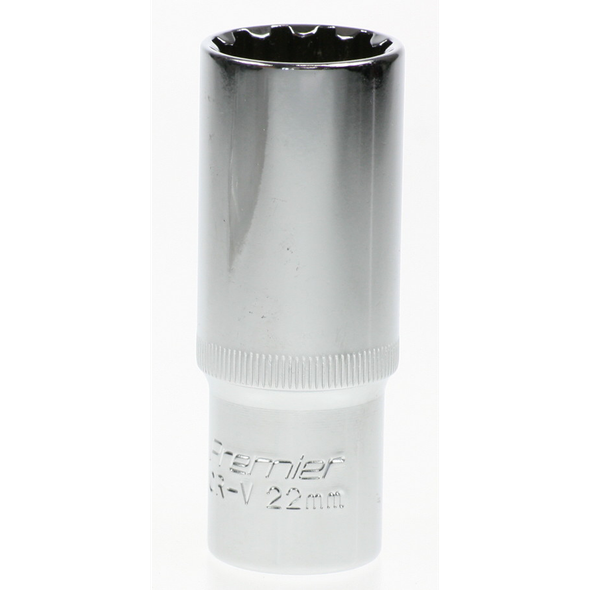 Sealey Spline socket (deep) 1/2"dr 22mm